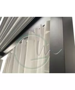 Set 8 tende bianche per pergola "solanum deluxe" 3x4 mt